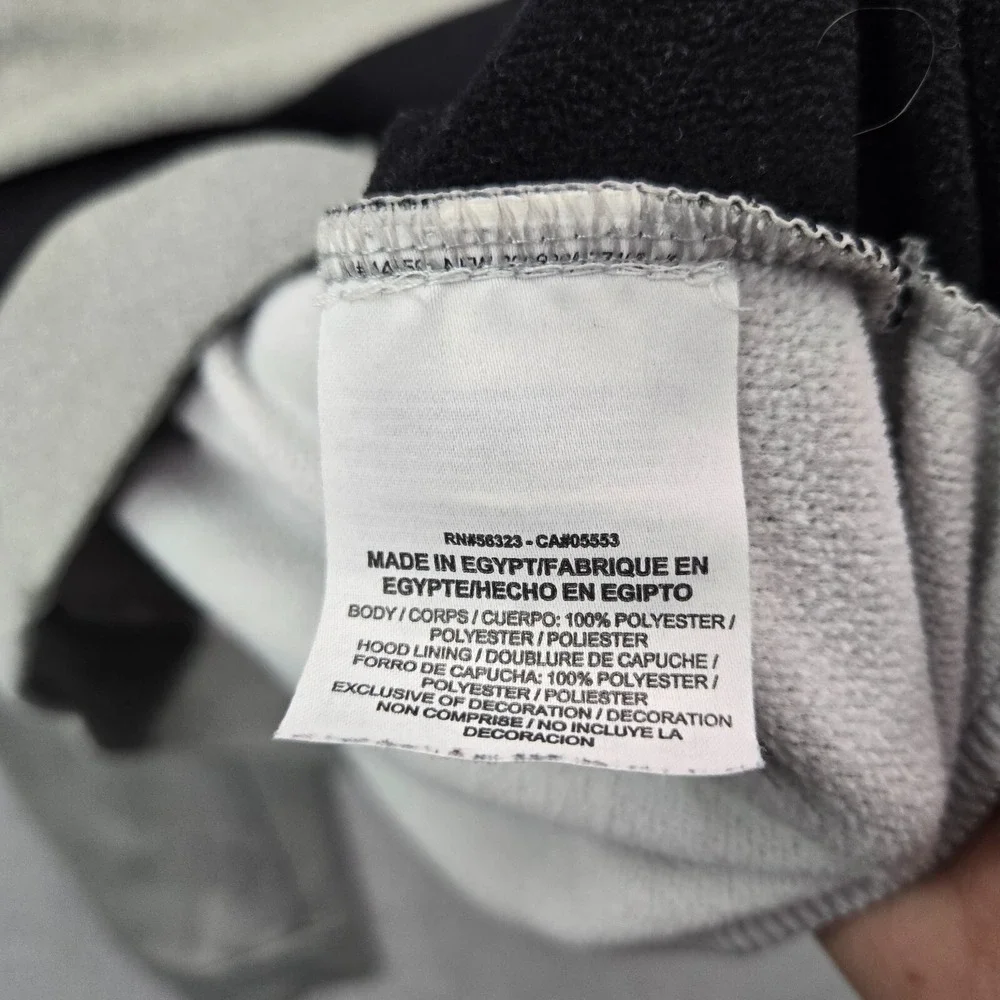 Nike Men Sweatshirt Large Gray Fleece Hoodie Swoosh Logo Therma Fit‎ Pullover